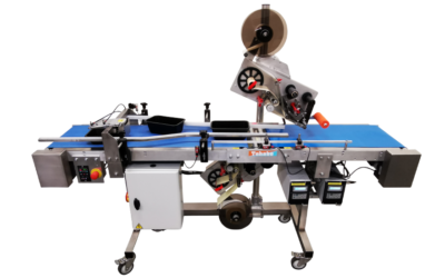 Gebruikte etiketteermachine met dubbele transportband